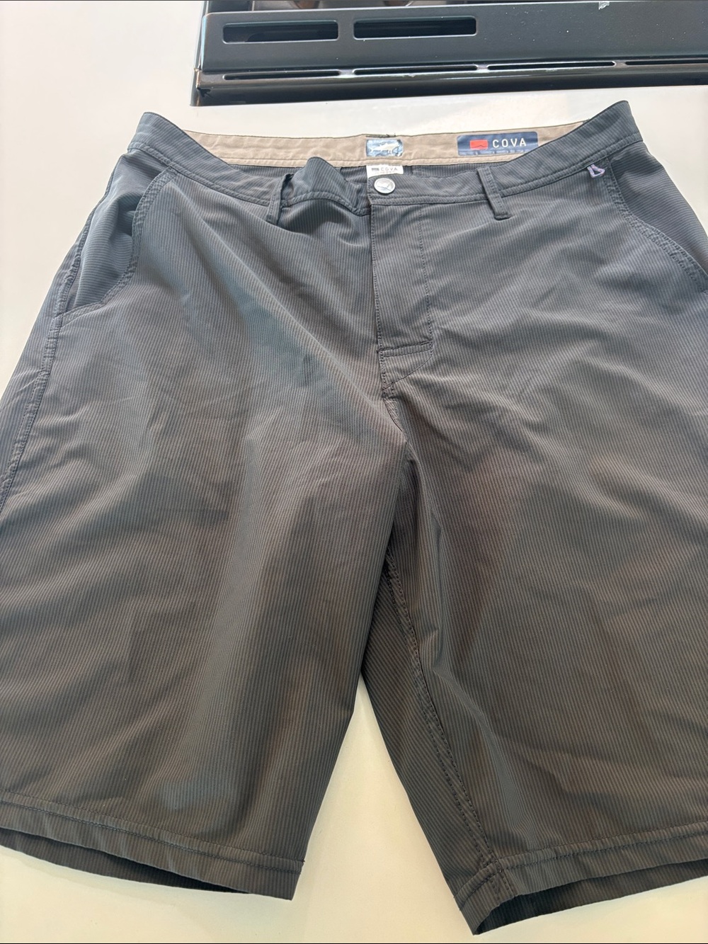 COVA Men's Charcoal Hybrid Shorts - Lightweight Stretch